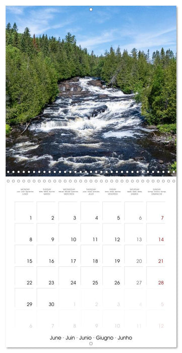 QUÉBEC AU NATUREL (CALVENDO Calendrier mensuel 2026)