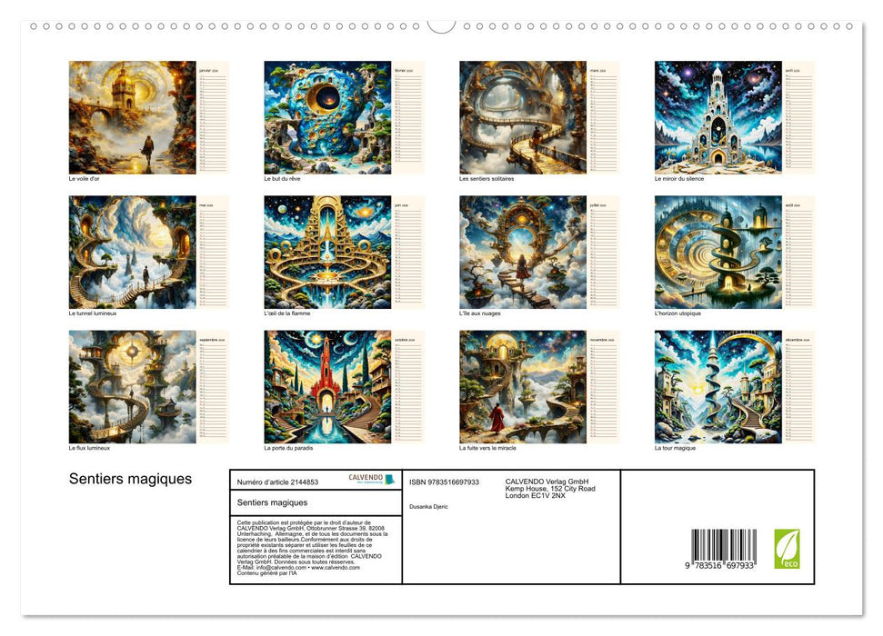 Sentiers magiques (CALVENDO Calendrier supérieur 2026)