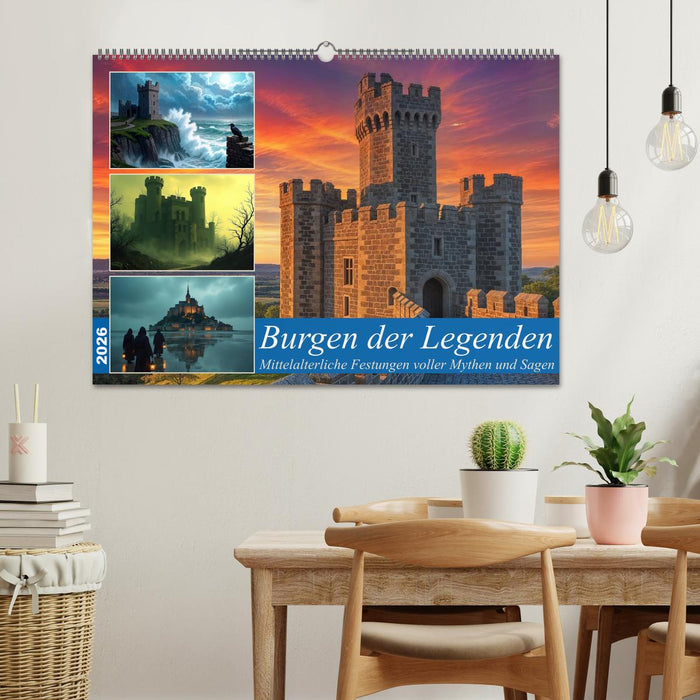 Burgen der Legenden (CALVENDO Wandkalender 2026)