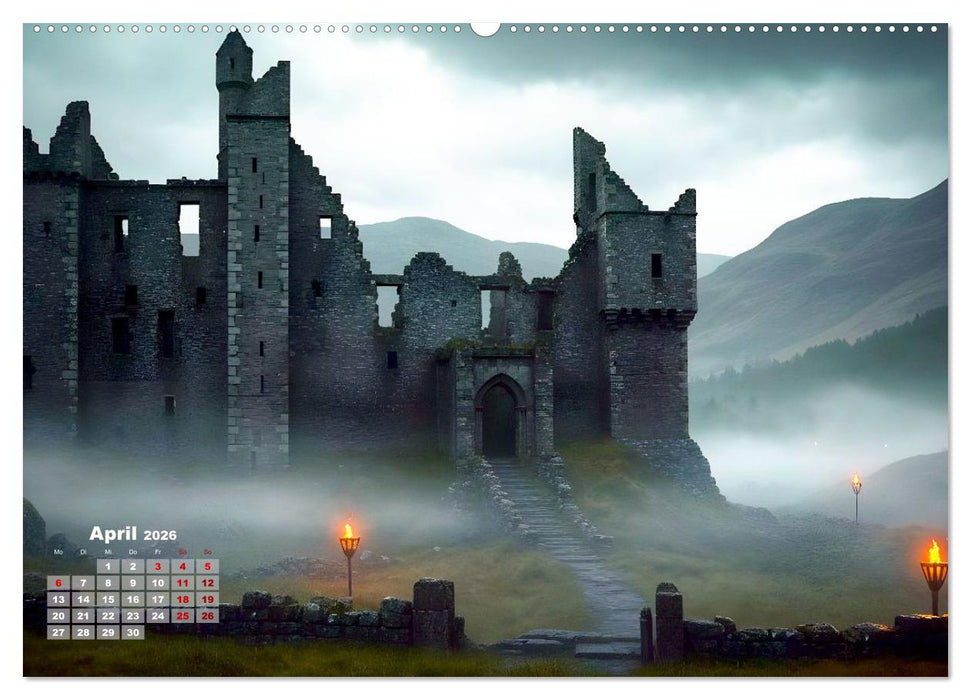 Burgen der Legenden (CALVENDO Wandkalender 2026)