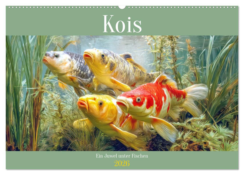 Kois - Ein Juwel unter Fischen (CALVENDO Wandkalender 2026)