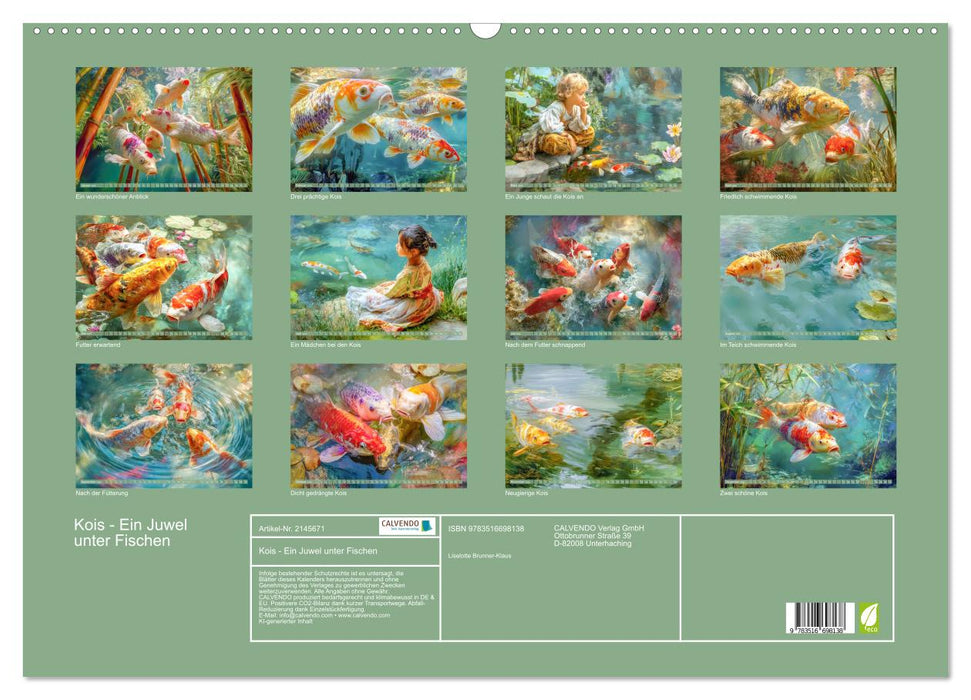 Kois - Ein Juwel unter Fischen (CALVENDO Wandkalender 2026)