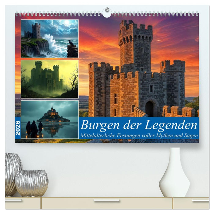 Burgen der Legenden (CALVENDO Premium Wandkalender 2026)