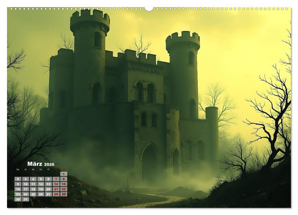 Burgen der Legenden (CALVENDO Premium Wandkalender 2026)