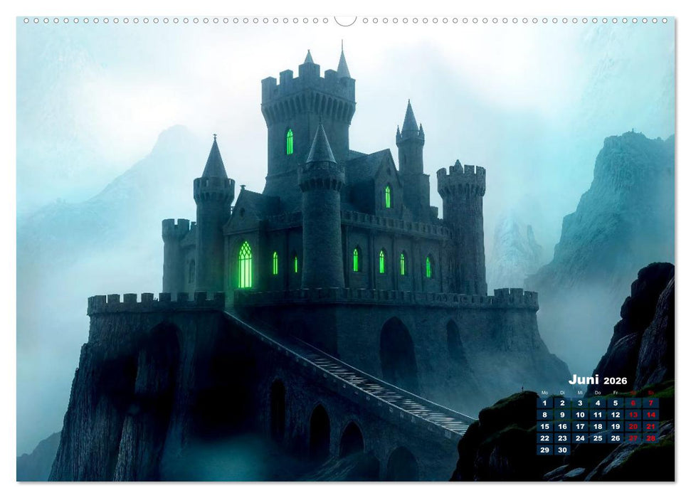 Burgen der Legenden (CALVENDO Premium Wandkalender 2026)
