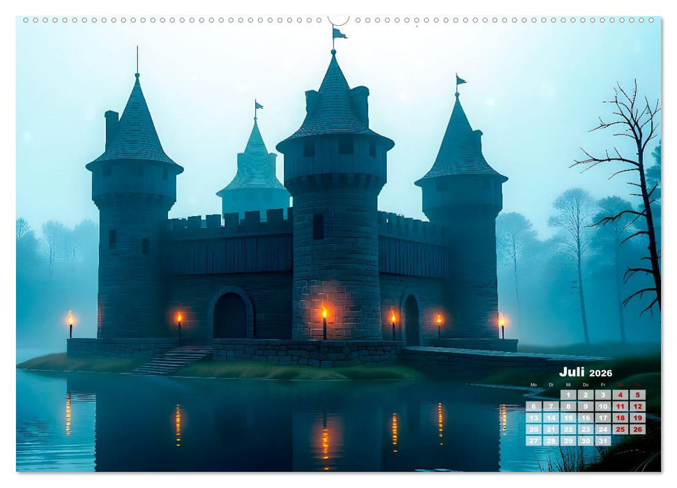 Burgen der Legenden (CALVENDO Premium Wandkalender 2026)