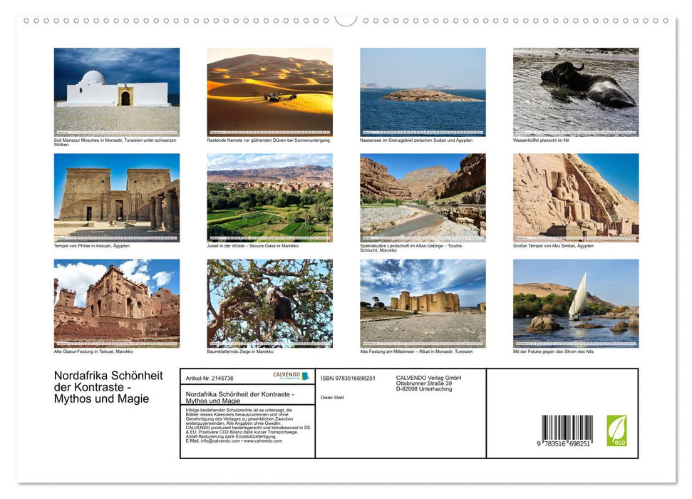 Nordafrika Schönheit der Kontraste - Mythos und Magie (CALVENDO Premium Wandkalender 2026)
