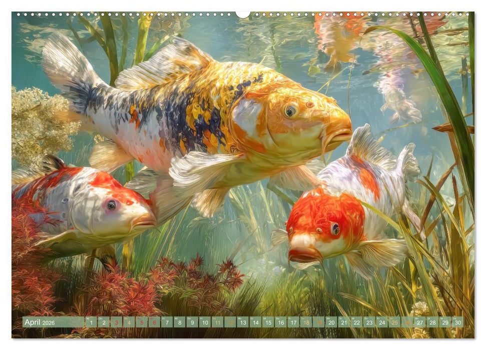 Kois - Ein Juwel unter Fischen (CALVENDO Premium Wandkalender 2026)