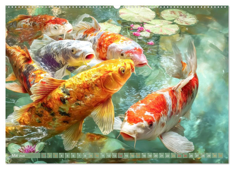Kois - Ein Juwel unter Fischen (CALVENDO Premium Wandkalender 2026)