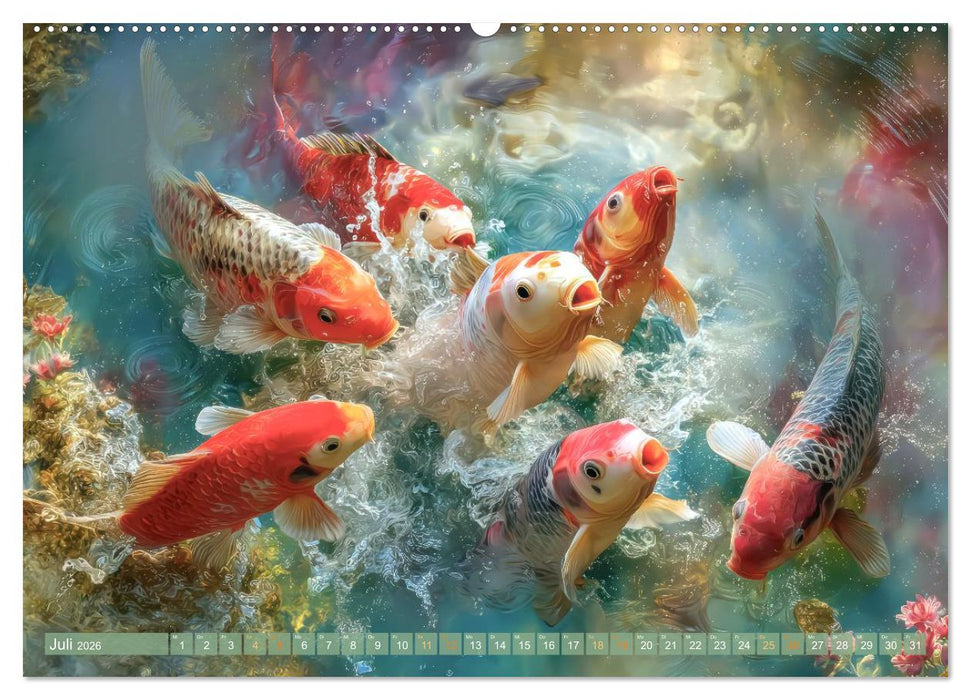 Kois - Ein Juwel unter Fischen (CALVENDO Premium Wandkalender 2026)