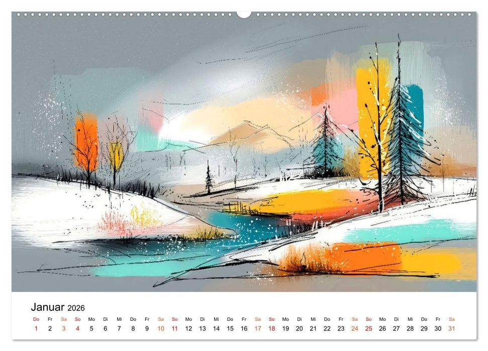 Kunst trifft Landschaft (CALVENDO Wandkalender 2026)