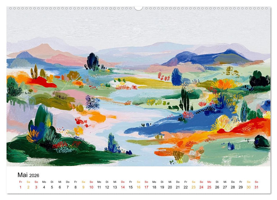 Kunst trifft Landschaft (CALVENDO Premium Wandkalender 2026)