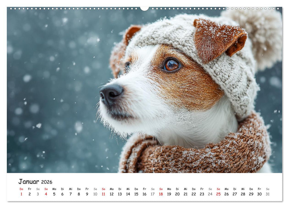 JACK RUSSEL - Kleine Hunde mit großem Charakter (CALVENDO Premium Wandkalender 2026)
