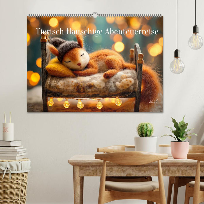 Tierisch flauschige Abenteuerreise (CALVENDO Wandkalender 2026)