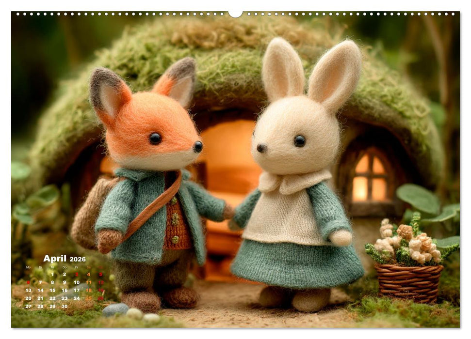 Tierisch flauschige Abenteuerreise (CALVENDO Wandkalender 2026)