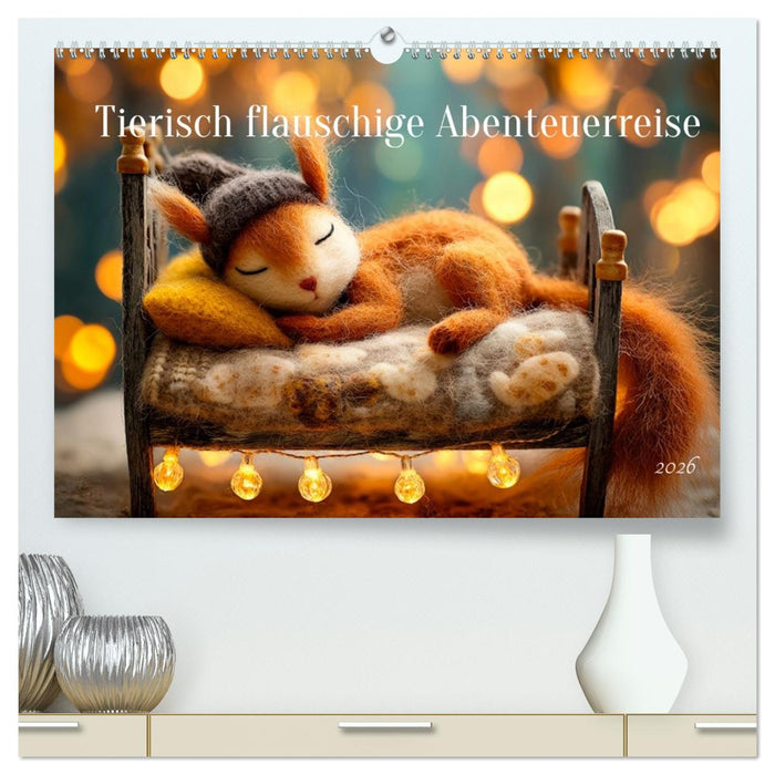 Tierisch flauschige Abenteuerreise (CALVENDO Premium Wandkalender 2026)