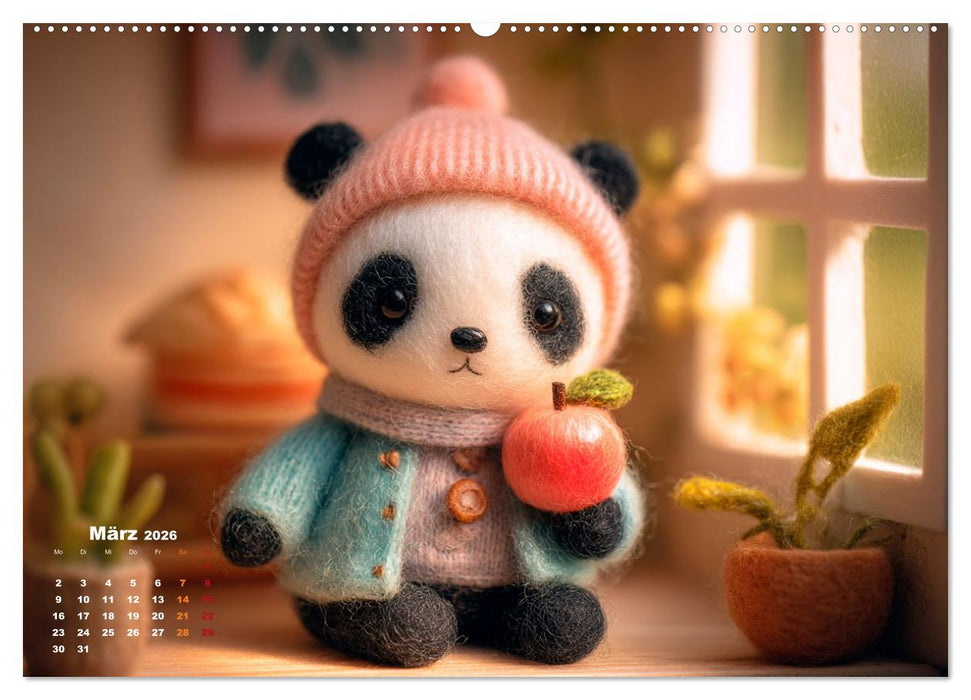 Tierisch flauschige Abenteuerreise (CALVENDO Premium Wandkalender 2026)