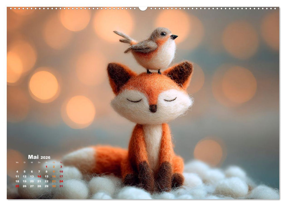 Tierisch flauschige Abenteuerreise (CALVENDO Premium Wandkalender 2026)