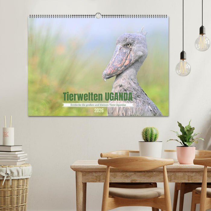 Tierwelten UGANDA (CALVENDO Wandkalender 2026)
