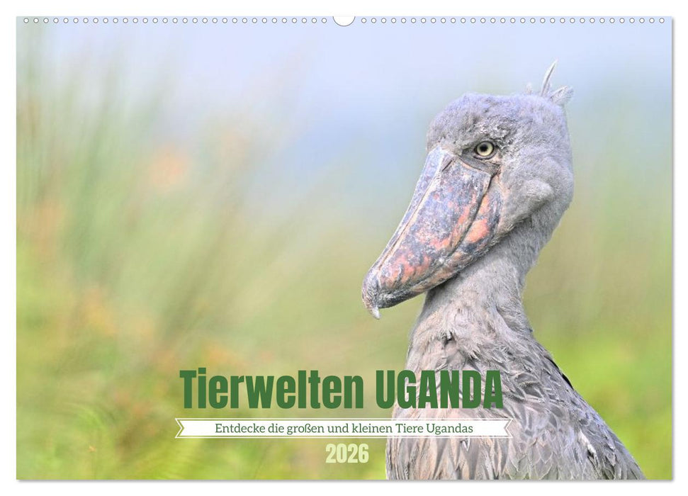 Tierwelten UGANDA (CALVENDO Wandkalender 2026)
