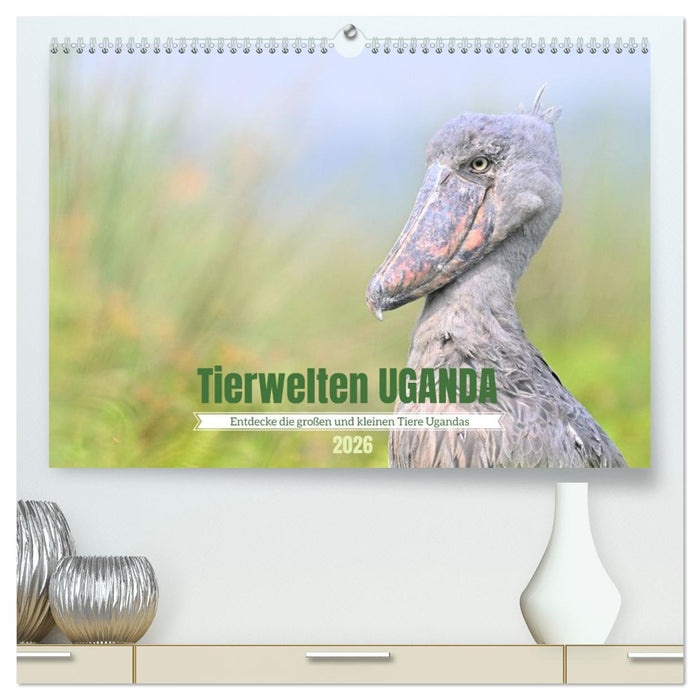 Tierwelten UGANDA (CALVENDO Premium Wandkalender 2026)