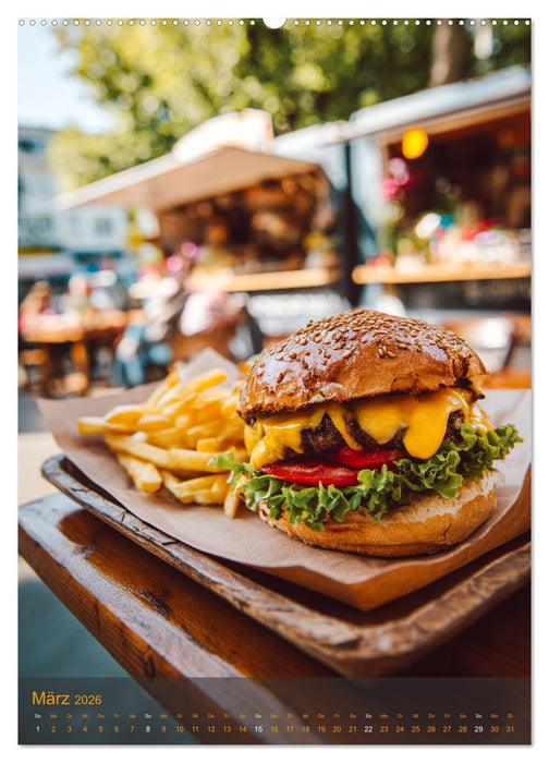Burger Kalender - Foodporn für echte Burgerfans (CALVENDO Wandkalender 2026)