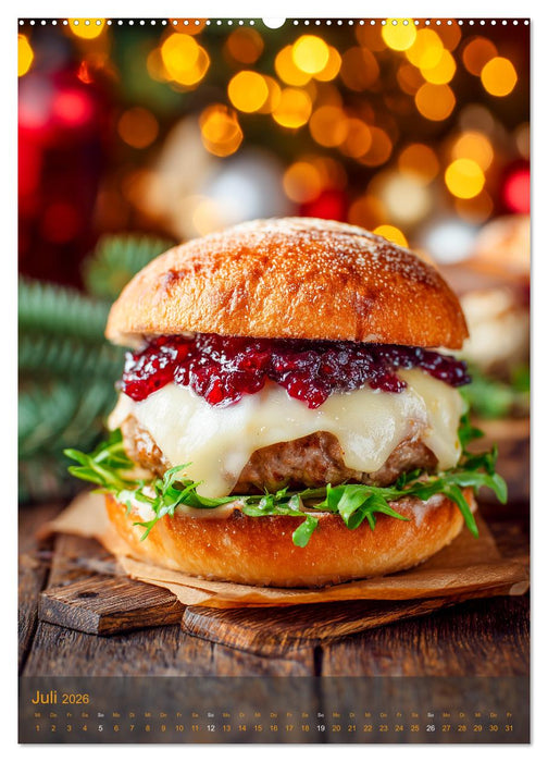 Burger Kalender - Foodporn für echte Burgerfans (CALVENDO Premium Wandkalender 2026)