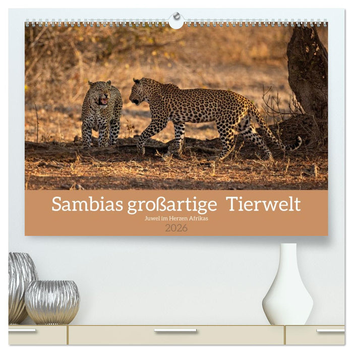 Sambias großartige Tierwelt (CALVENDO Premium Wandkalender 2026)