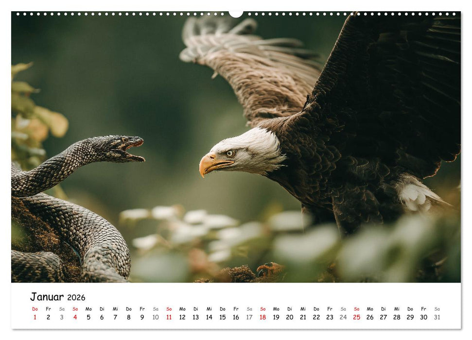 Majestätische Weißkopfseeadler - Der König der Lüfte (CALVENDO Premium Wandkalender 2026)
