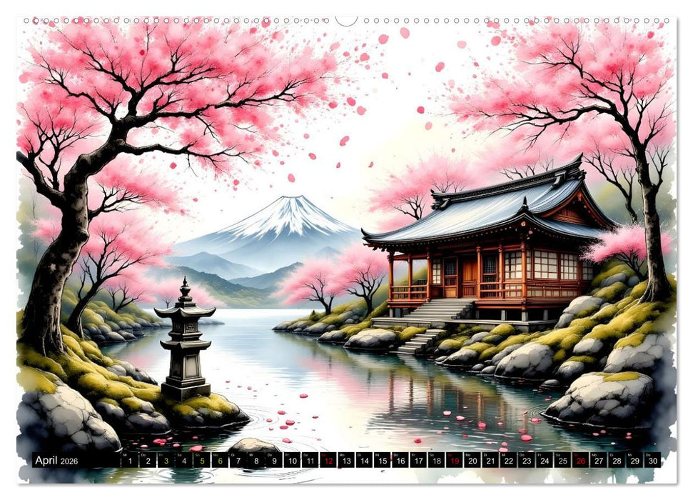 Japans Seele im Jahreslauf (CALVENDO Wandkalender 2026)