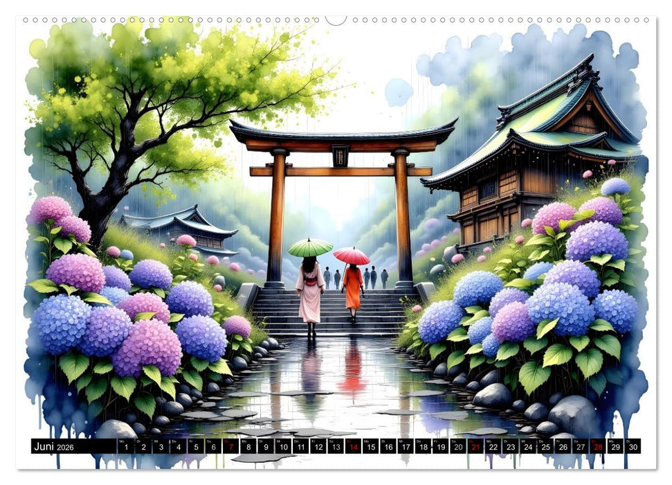 Japans Seele im Jahreslauf (CALVENDO Wandkalender 2026)
