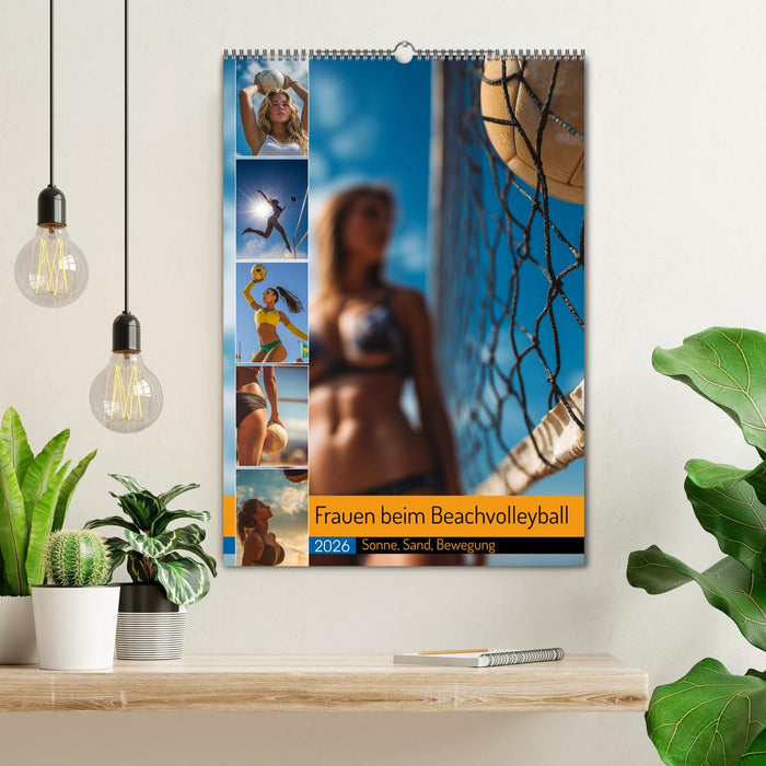 Frauen beim Beachvolleyball - Sonne, Sand, Bewegung (CALVENDO Wandkalender 2026)
