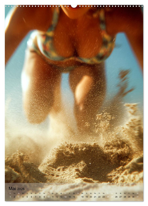 Frauen beim Beachvolleyball - Sonne, Sand, Bewegung (CALVENDO Wandkalender 2026)