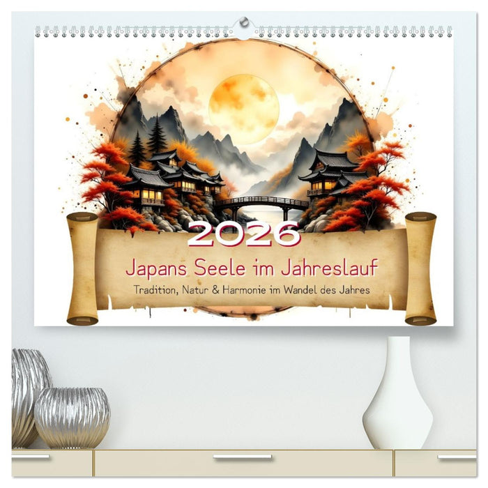 Japans Seele im Jahreslauf (CALVENDO Premium Wandkalender 2026)