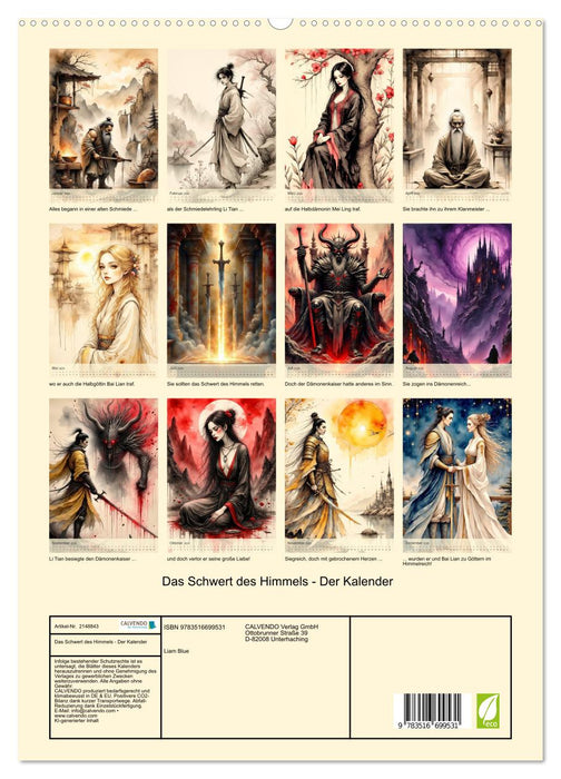 Das Schwert des Himmels - Der Kalender (CALVENDO Premium Wandkalender 2026)