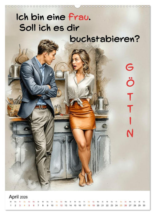 Liebling, mal ehrlich ..... (CALVENDO Wandkalender 2026)