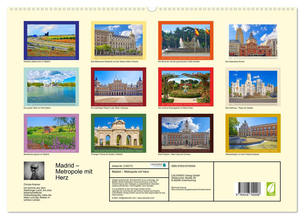 Madrid – Metropole mit Herz (CALVENDO Premium Wandkalender 2026)