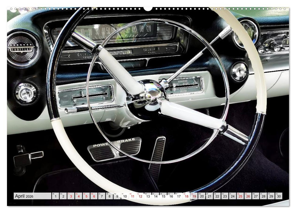 Ikonische US-Car Armaturenbretter (CALVENDO Premium Wandkalender 2026)