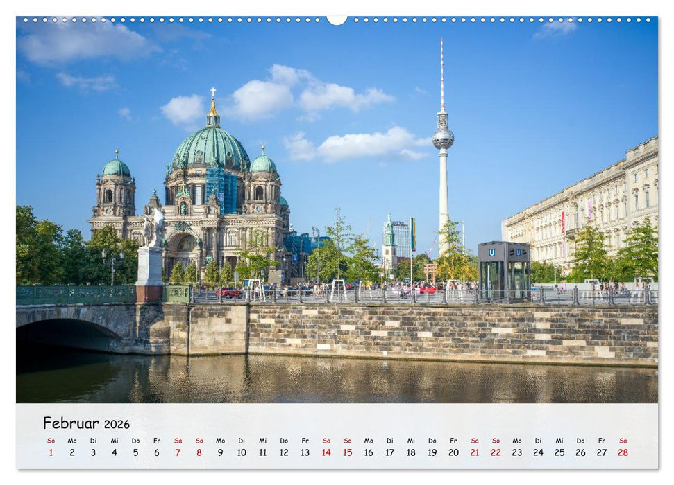Berlin - Zwischen Alexanderplatz und Brandenburger Tor (CALVENDO Premium Wandkalender 2026)