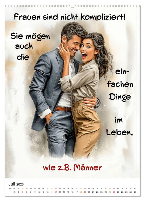 Liebling, mal ehrlich ..... (CALVENDO Premium Wandkalender 2026)