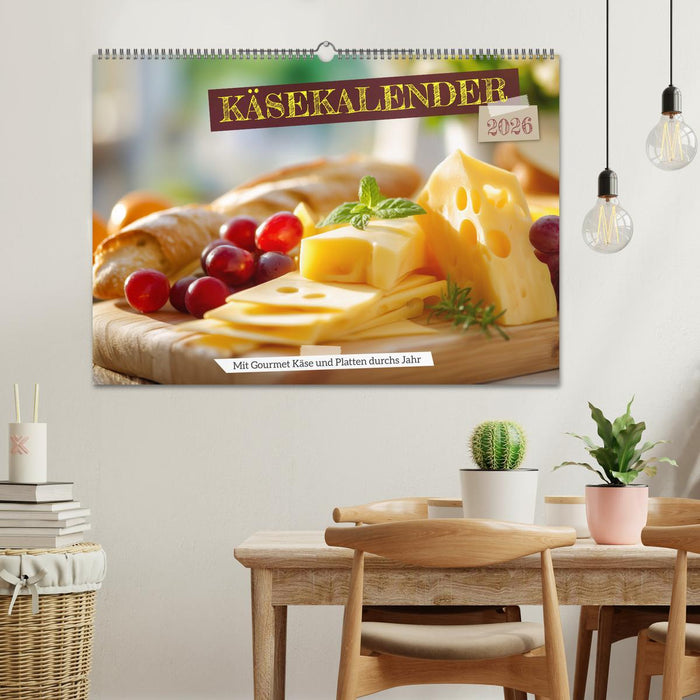 Käsekalender - mit Gourmet Käse und Platten durchs Jahr (CALVENDO Wandkalender 2026)