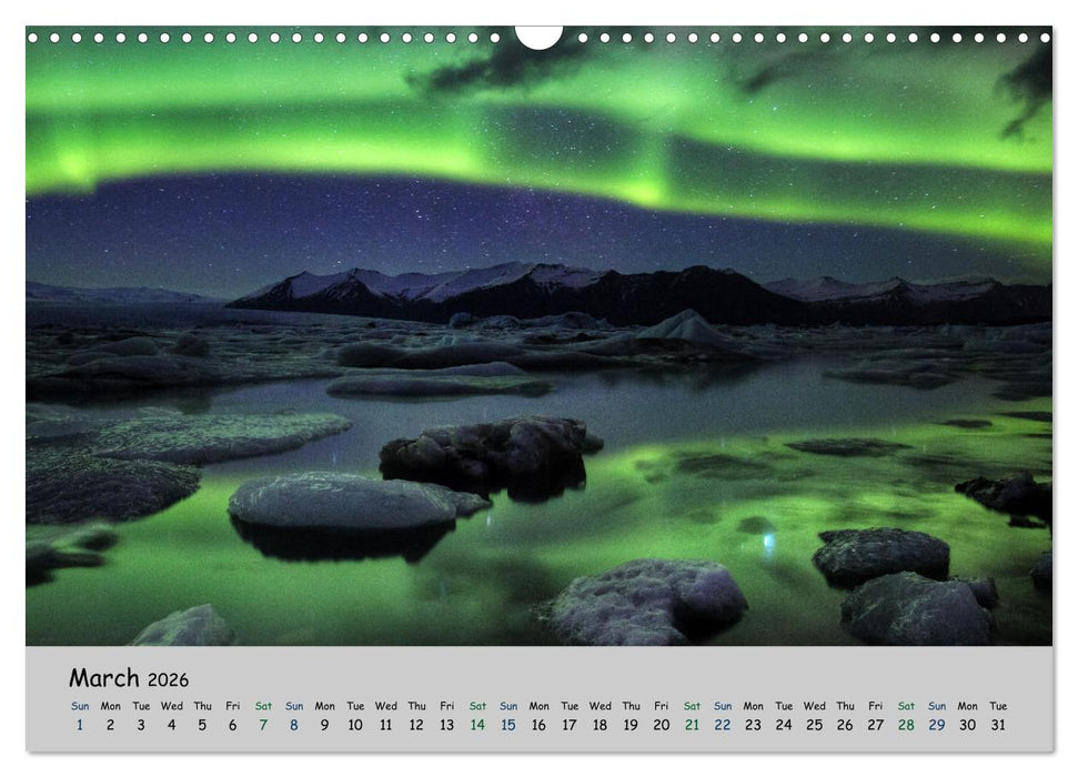 Natural scenery of Iceland (CALVENDO Monthly Calendar 2026)