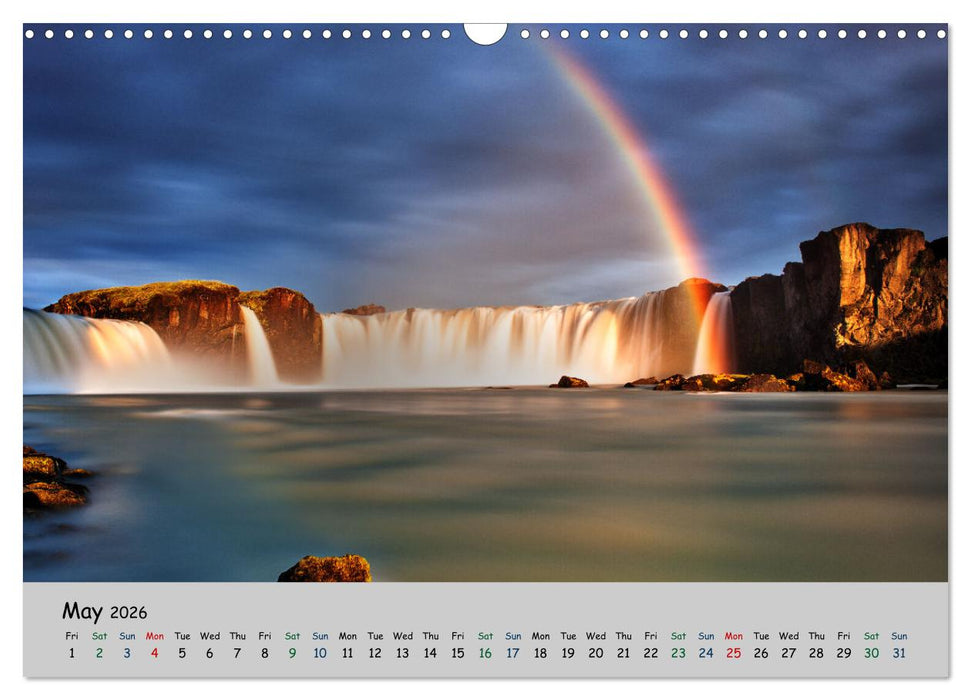 Natural scenery of Iceland (CALVENDO Monthly Calendar 2026)