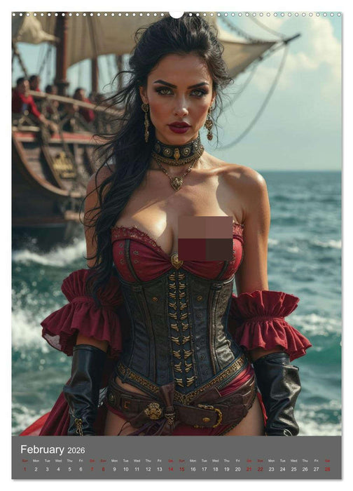 Pirate princesses (CALVENDO Monthly Calendar 2026)