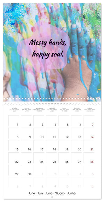 A Splash of color - Twelve months of artsy laughs (CALVENDO Monthly Calendar 2026)