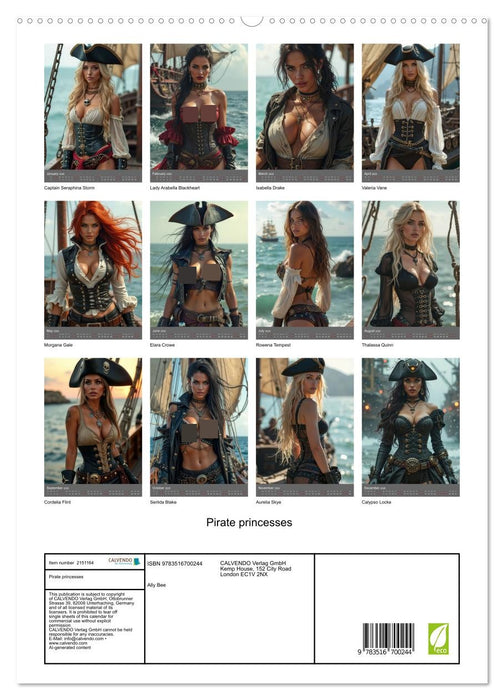 Pirate princesses (CALVENDO Premium-Calendar 2026)