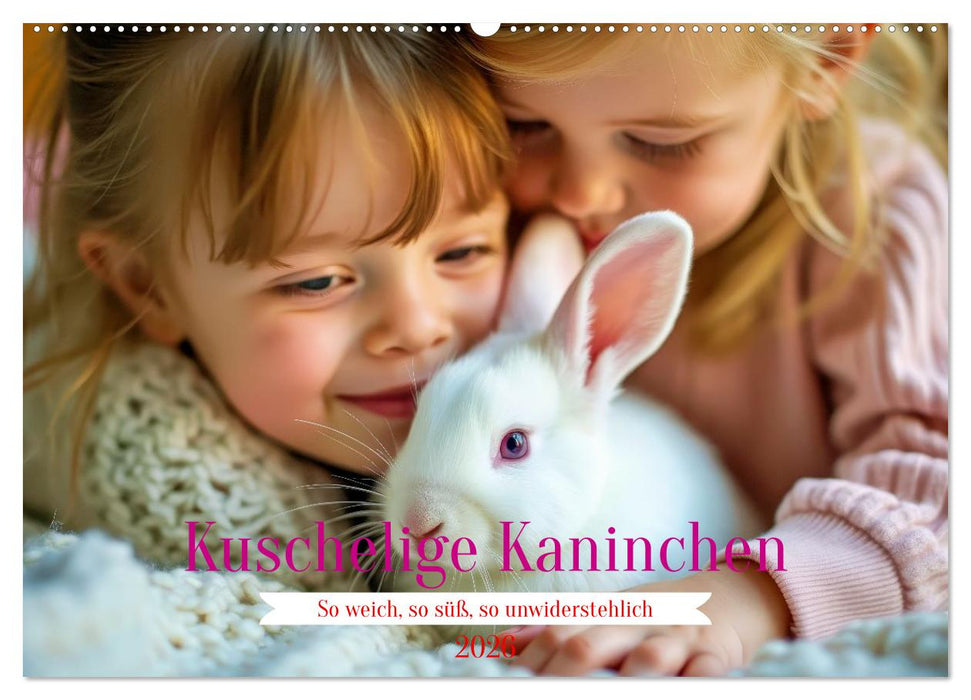 Kuschelige Kaninchen (CALVENDO Wandkalender 2026)