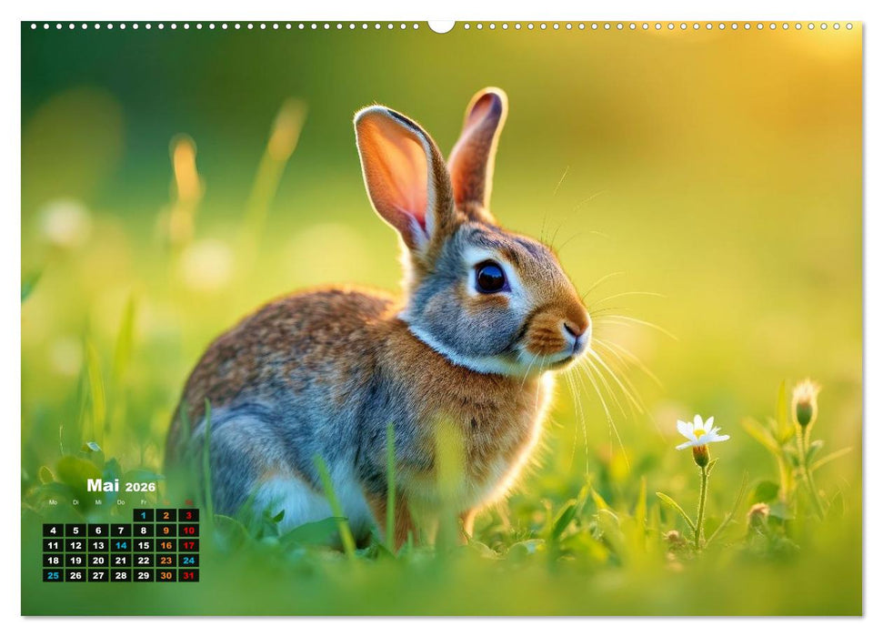 Kuschelige Kaninchen (CALVENDO Wandkalender 2026)