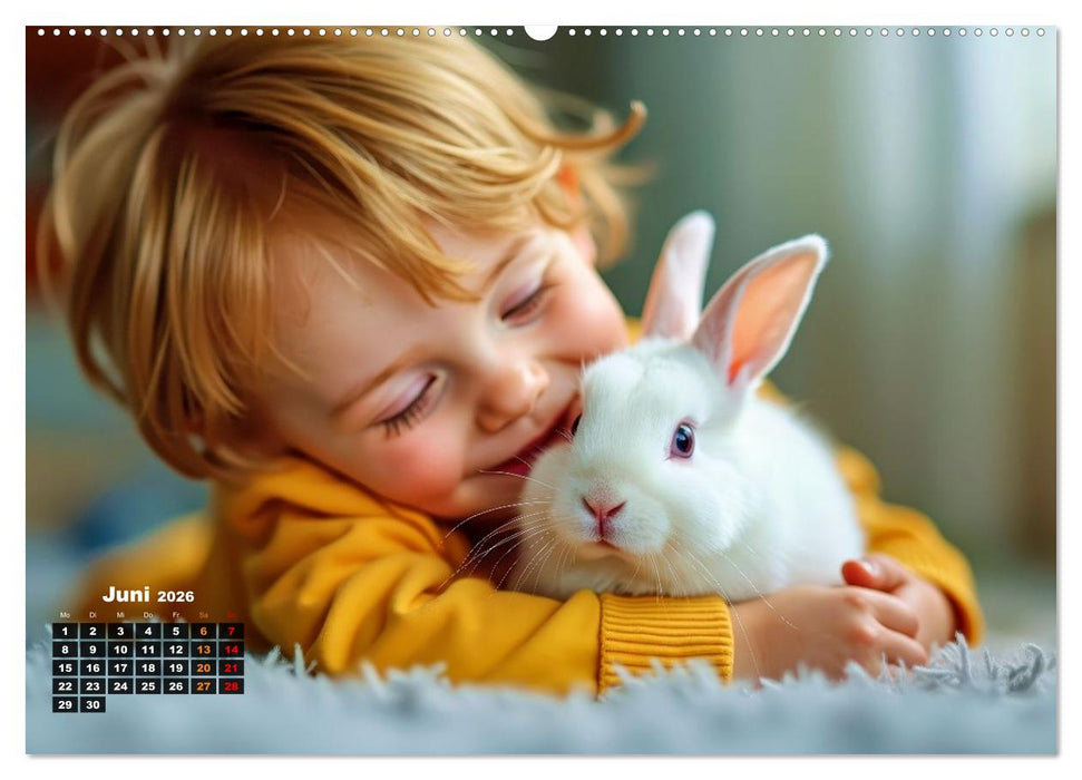 Kuschelige Kaninchen (CALVENDO Wandkalender 2026)
