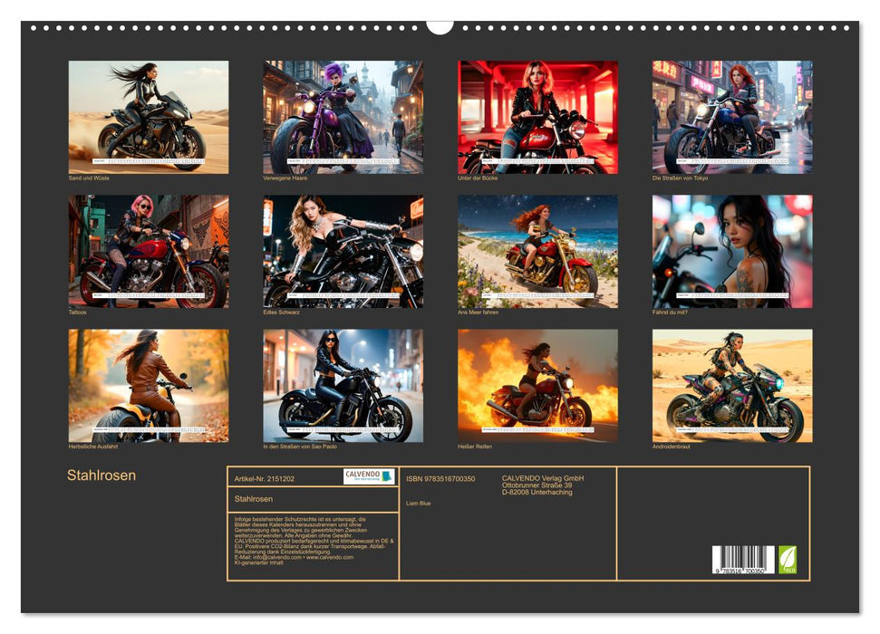 Stahlrosen (CALVENDO Wandkalender 2026)